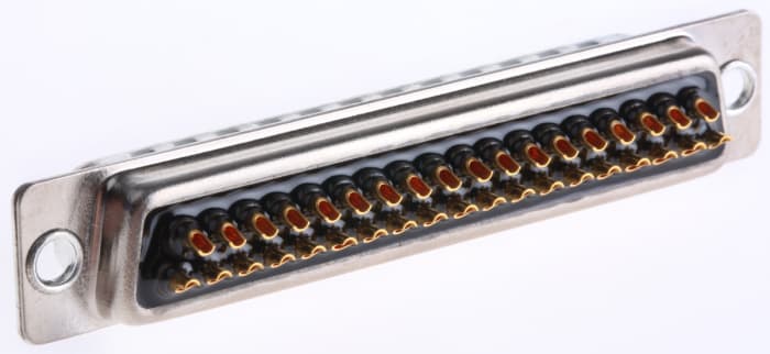 Cinch FD 37 Way Panel Mount D-sub Connector Plug, 2.76mm Pitch