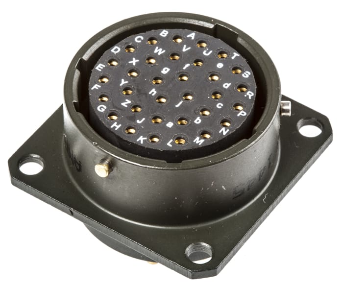 Amphenol Limited, 62GB 32 Way Box Mount MIL Spec Circular Connector ReceptacleOlive, Socket Contacts,Shell Size 18,