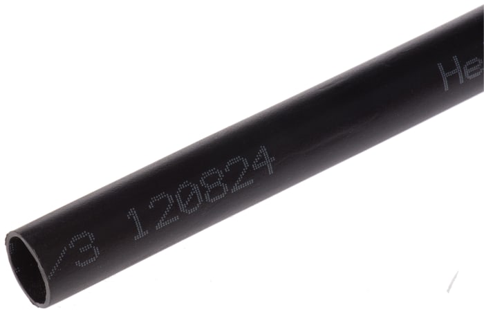 HellermannTyton Heat Shrink Tubing, Black 12mm Sleeve Dia. x 1m Length 4:1 Ratio, MU47 Series