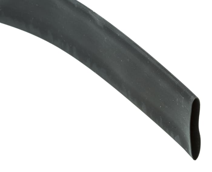 Gaine thermorétractable HellermannTyton, Diam. 19.1mm, Long. 5m, Rétreint 2:1, Noir