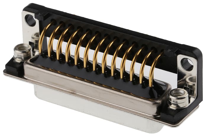 Cinch FD 25 Way Right Angle Through Hole D-sub Connector Socket, 2.76mm Pitch
