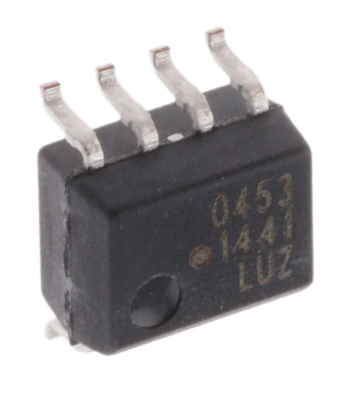 Broadcom, HCPL-0453-000E DC Input Transistor Output Optocoupler, Surface Mount, 8-Pin SOIC
