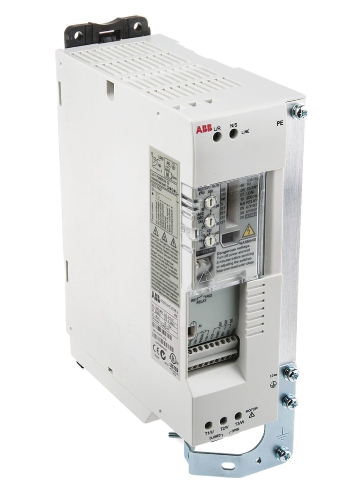 ABB Inverter Drive, 1.5 kW, 1 Phase, 230 V, 7.6 A, ACS55 Series