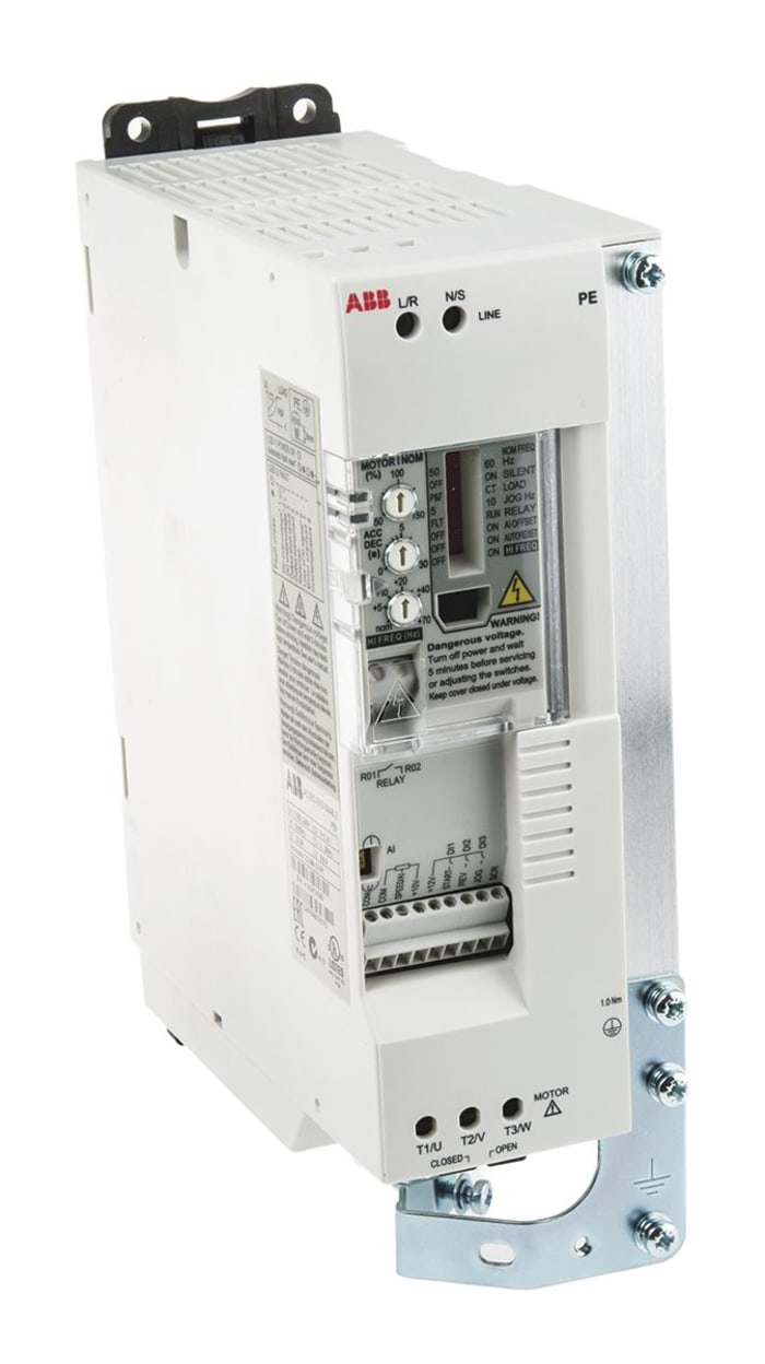 ABB Inverter Drive, 2.2 kW, 1 Phase, 240 V, 9.8 A, ACS55 Series