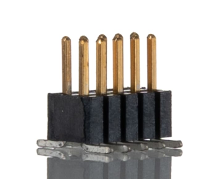 Samtec FTSH Series Straight Surface Mount Pin Header, 10 Contact(s), 1.27mm Pitch, 2 Row(s), Unshrouded