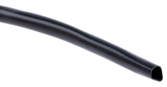 Gaine thermorétractable HellermannTyton, Diam. 3.2mm, Long. 5m, Rétreint 2:1, Noir