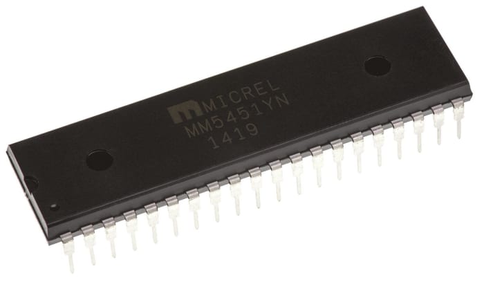 Micrel MM5451YN, LED Driver, 5-Digits, 5 V, 9 V, 40-Pin PDIP