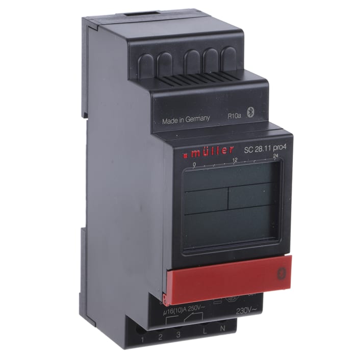 Muller Digital DIN Rail Time Switch 230 V ac, 1-Channel