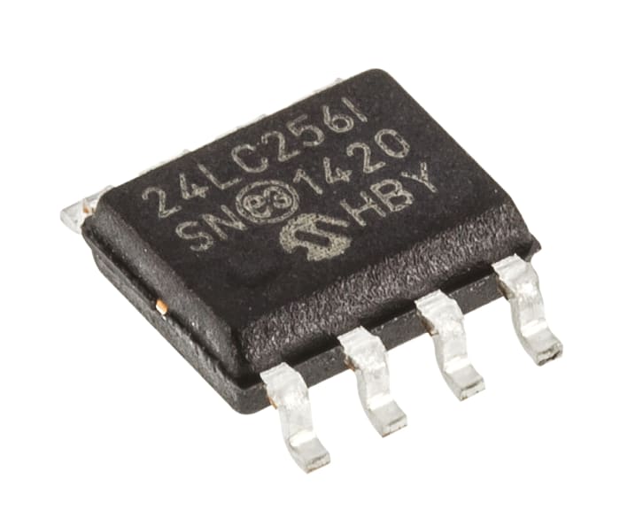 Microchip 24LC256-I/SN, 256kbit Serial EEPROM Memory, 900ns 8-Pin SOIC Serial-I2C