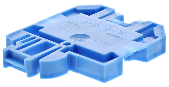 Weidmuller 0128380000 SAK Series Blue, 4mm², Single-Level, Screw Termination