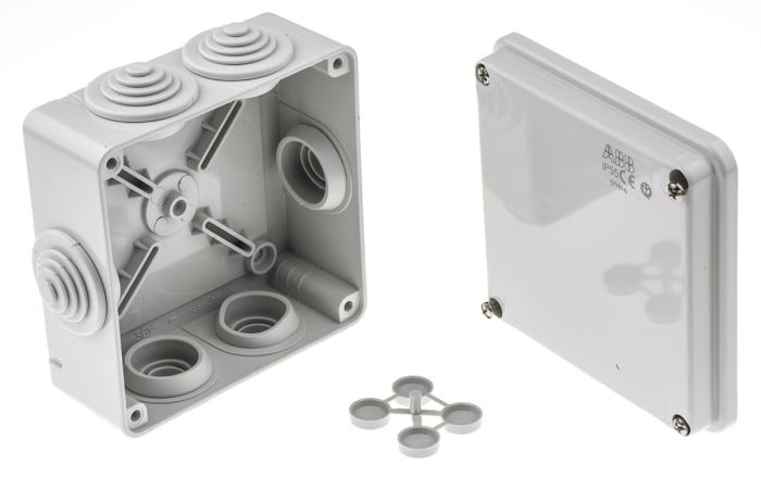 00816 M008160000 ABB | ABB Grey Thermoplastic Junction Box 00816 M008160000 ABB | ABB Grey Thermoplastic Junction Box