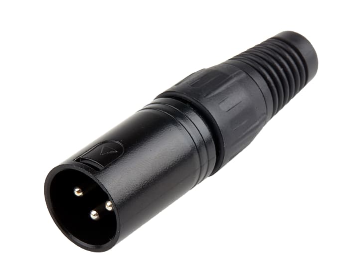 RS PRO XLR Konnektör, Erkek/Fiş, Kablo Ucuna Monte, Gümüş Kaplı Kontak, 3 Pinli / Kontaklı