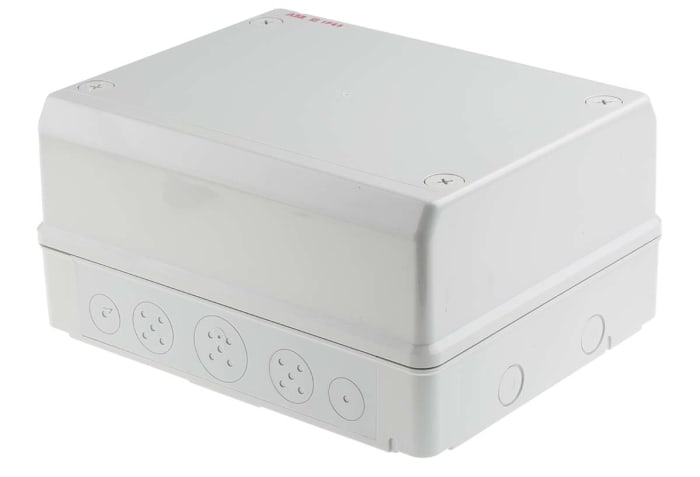 12808 M128080020 ABB | ABB Grey Plastic Junction Box, IP65 12808 M128080020 ABB | ABB Grey Plastic Junction Box, IP65