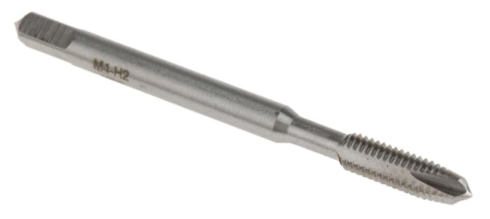 RS PRO Threading Tap, M4 Thread, 0.7mm Pitch, Metric Standard, Manual or machine tap