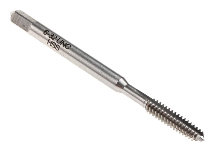 RS PRO Threading Tap, #6 → 32 Thread, UNC Standard, Manual or machine tap