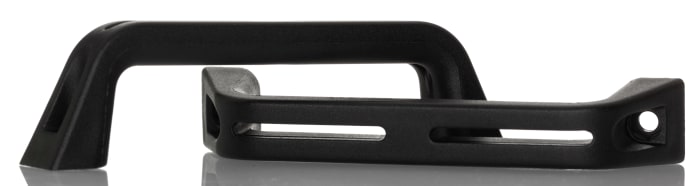 RS PRO Çekmece Kulpları Siyah Plastik Mat, 141mm x 28mm x 24mm, Sabitleme Merkezi: 120mm