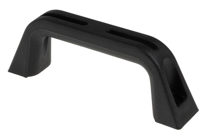 RS Pro Çekmece Kulpları Siyah Plastik Mat, 112mm x 28mm x 22mm, Sabitleme Merkezi: 92mm