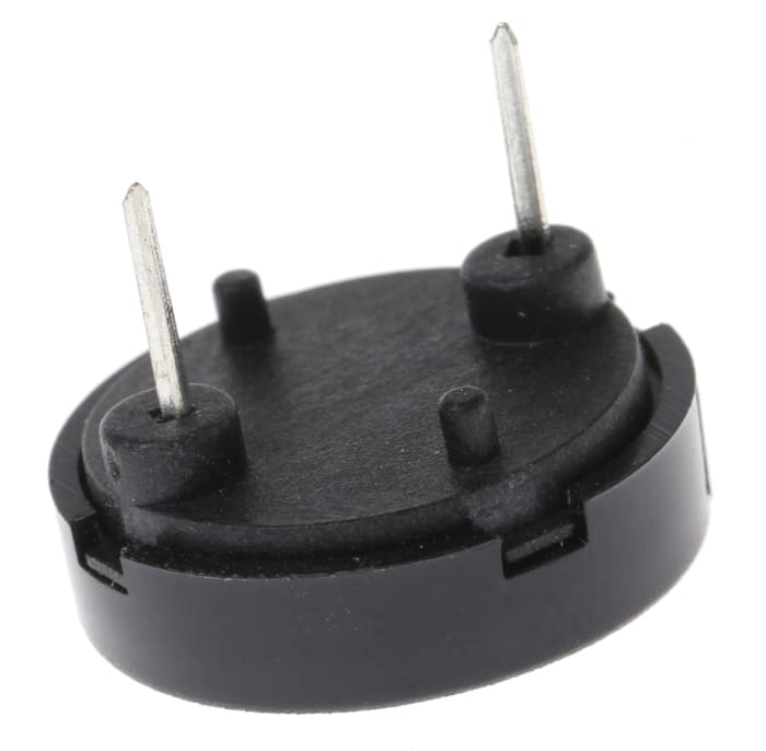 RS PRO 75dB Through Hole Continuous External Piezo Buzzer, 16.5 (Dia.) x 6.7mm, 1V ac Min, 30V ac Max