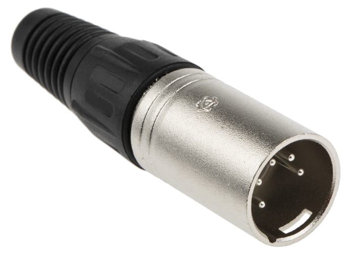 Conector XLR Macho Recto de 5 pines RS PRO, Montaje de Cable