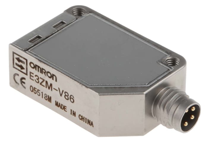 Omron Diffuse Photoelectric Sensor, Block Sensor, 12 mm Detection Range