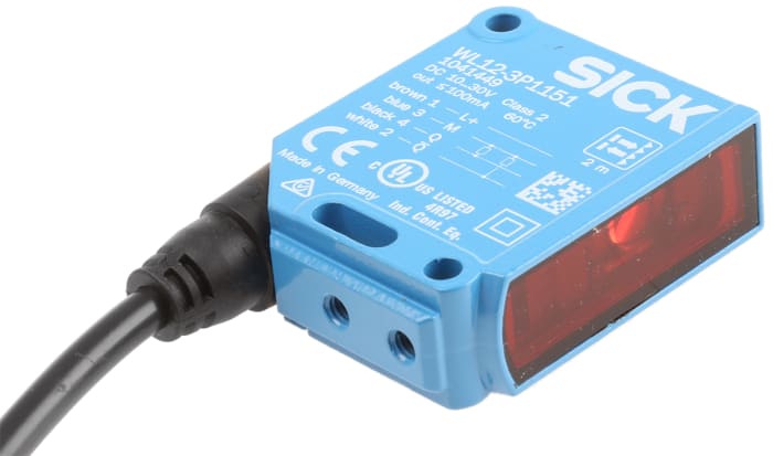SICK Retroreflective Photoelectric Sensor, Block Sensor, 2 m Detection Range