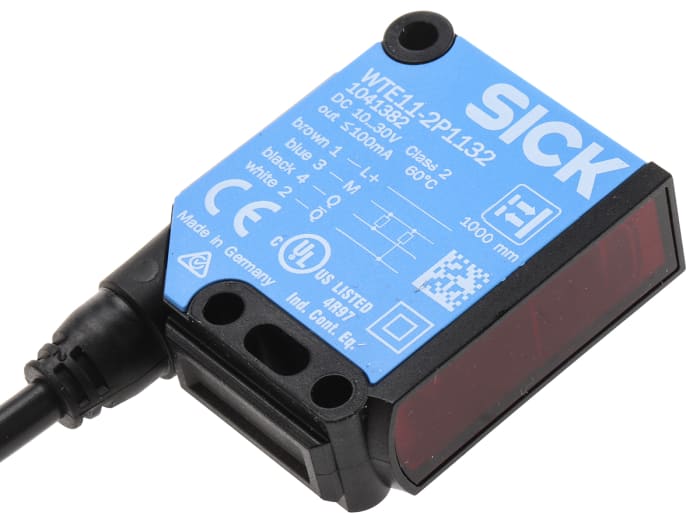 SICK Retroreflective Photoelectric Sensor, Block Sensor, 40 mm → 1 m Detection Range