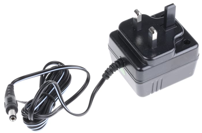 Alimentation enfichable 12V c.a., 400mA, 5W, Type G - britannique, 3 broches