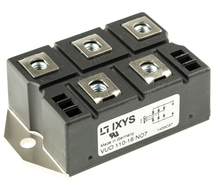 VUO110-12NO7 IXYS | IXYS Bridge Rectifier Module, 127A VUO110-12NO7 IXYS | IXYS Bridge Rectifier Module, 127A