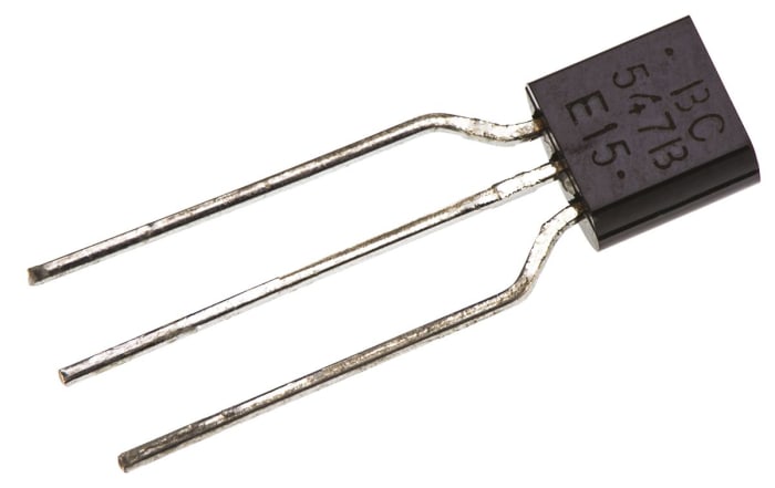 onsemi BC547BZL1G NPN Bipolar Transistor, 100 mA, 45 V, 3-Pin TO-92