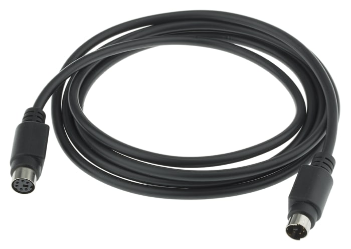 Cable-macho a hembra mini-DIN 6 vías,2m