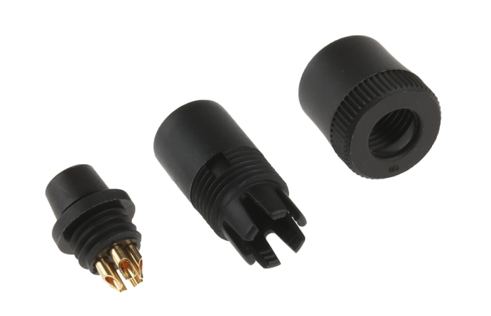 binder Circular Connector, 5 Contacts, Cable Mount, Subminiature Connector, Socket, Female, IP40, 719 Series