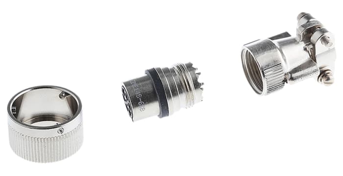 ITT Cannon, CA-COM, Copper Alloy 6 Way Cable Mount MIL Spec Circular Connector Plug, Socket Contacts,Shell Size 14S,