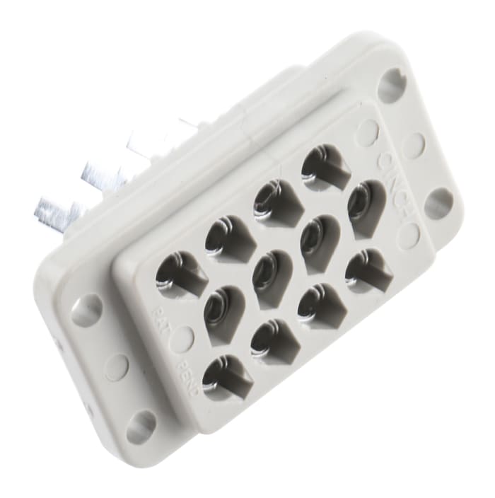 Conector automotor Cinch Hembra, Verde Panel Crimpado, IP40 JA778490000E000