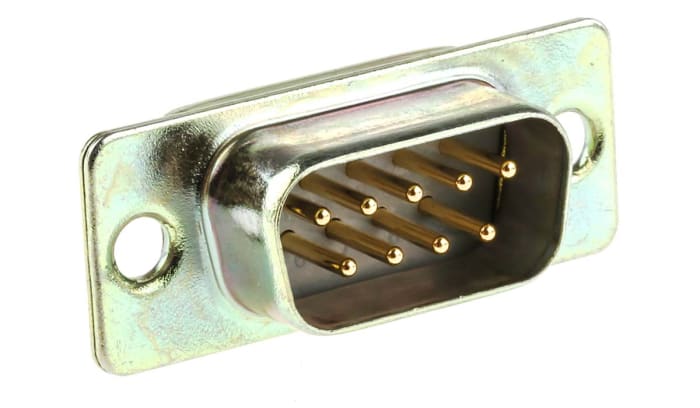 RS PRO 9 Way Panel Mount D-sub Connector Plug, 2.77mm Pitch