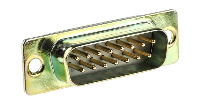 RS PRO 15 Way Panel Mount D-sub Connector Plug, 2.77mm Pitch