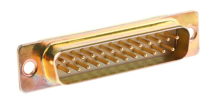 RS PRO 25 Way Panel Mount D-sub Connector Plug, 2.77mm Pitch