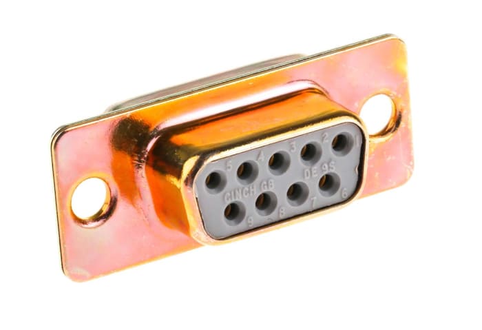 RS PRO 9 Way Panel Mount D-sub Connector Socket, 2.77mm Pitch