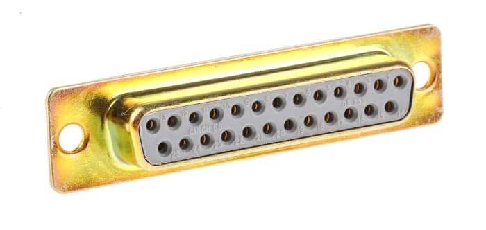 RS PRO 25 Way Panel Mount D-sub Connector Socket, 2.77mm Pitch
