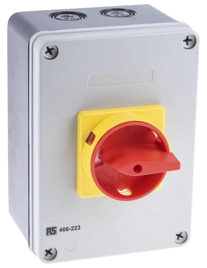 Interrupteur-sectionneur RS PRO, 4 P, 63A, 690V c.a.