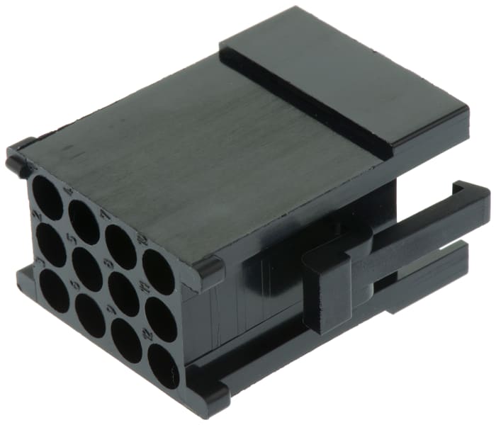 ITT Cannon, Trident Male Connector Housing, 5.08mm Pitch, 12 Way, 3 Row