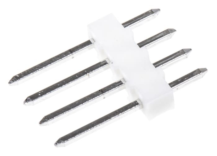 Molex KK 254 Series Straight Through Hole Pin Header, 4 Contact(s), 2.54 mm Pitch, 1 Row, Unshrouded