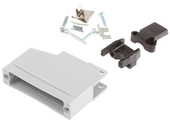 Capot Sub-D RS PRO 25 contacts, en PPO boîtier B  avec Serre-câble