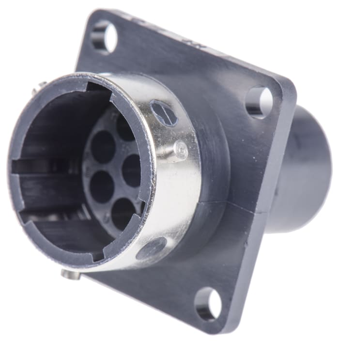 ITT Cannon Circular Connector, 8 Contacts, Panel Mount, Socket, Male, IP65, Trident Ringlock Series