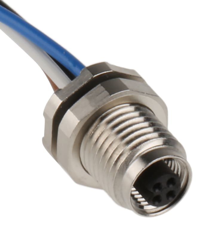binder Circular Connector, 4 Contacts, Panel Mount, M5 Connector, Socket, Female, IP67, 707 Series