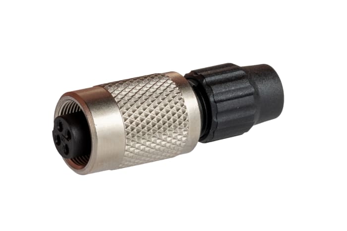 binder Circular Connector, 4 Contacts, Cable, M9 Connector, Socket, Female, IP40, 711 Series
