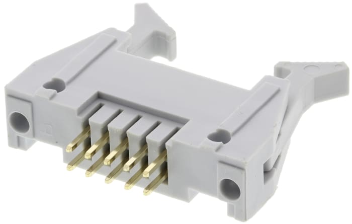 Conector macho para PCB RS PRO de 10 vías, paso 2.54mm, para soldar, Montaje en orificio pasante