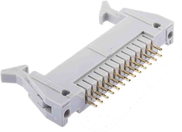 Konektor PCB, počet kontaktů: 26, rozteč: 2.54mm izolace pájením, orientace těla: Pravý úhel, Samec, Průchozí otvor,
