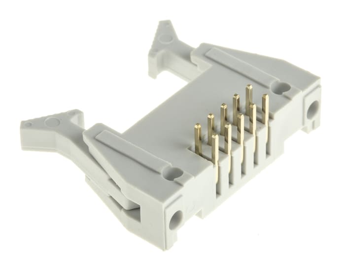RS PRO Right Angle Through Hole PCB Header, 10 Contact(s), 2.54mm Pitch, Shrouded