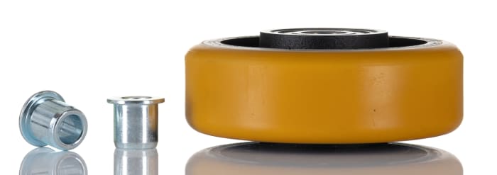 Tente Brown Polyurethane Corrosion Resistant Trolley Wheel, 800kg