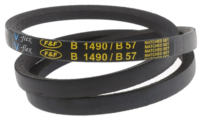 RS PRO Drive Belt, belt section B, 1450mm Length